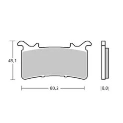 Brembo Z04 Bremsbelagsatz, Nissin Bremszange -Rennsportteile Geschäft 3411b900a00 10 23810